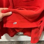 Good American  Red Lace Up Sweatshirt Photo 4