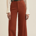 Favorite Daughter The Misha Wide Leg Super High Rise Equestrian Saddle Jeans 27 Brown Photo 0