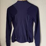Lululemon  emerge renewed deep navy purple asymmetrical zip jacket Photo 7