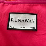 RUNAWAY THE LABEL   Revolve Pink Red Floral Strapless Mini Dress size 8 Photo 7