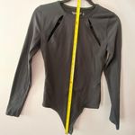 Abercrombie & Fitch Women's size Small Black Cut-Out Long Sleeve Bodysuit Top Photo 7