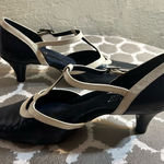 Aerosoles  Navy/Black and Cream Mary Jane Heels with Tapered Heel Photo 0