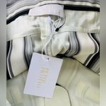 NWT Peter Pilotto Viscose stretch trousers in mirror White size 6 US Black Photo 5