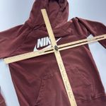 Nike  Hoodie Womens Small Orange Brown Pullover Sweatshirt Logo Activewear Casual Photo 5