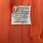 Liz Baker  Women Tunic‎ Top 22W Orange Button Up Career Workwear Modern Flowy Photo 8