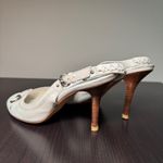 Christian Dior Dior Women's White Leather Slingback Heels Photo 9