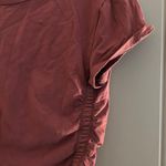 Aritzia TNA Maroon Baby Tee Photo 1