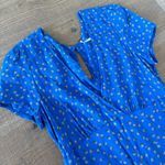 Free People  v-neck plunging blue printed mia jumpsuit Photo 6