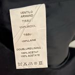 Armand Ventilo Black 100% Wool Lined High Rise Cuffed Pants Size 10 Photo 9