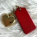 Coach  Red Gold Replacement Heart Metal & Hang Tag Bag Photo 1
