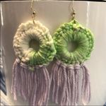 Bundle of 2 Crochet Boho Fringe Earrings (Handmade) Photo 4