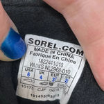 Sorel After Hours Lace Shearling Boot Black Leather Wedge Size US 6 Photo 7