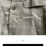 Current Air ☀️3/$25  Stripe Shawl Collar Vest Khaki Stripe SZ S Photo 4