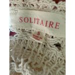 Solitaire small crochet lace top boho cottagecore whimsi 90's hippy shirt anthro Photo 4