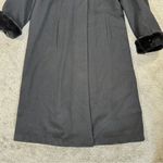 Braetan Women’s Vintage Wool Long Coat Hooded Faux Fur Penny Lane Mob Wife 8 Black Photo 6