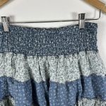 American Eagle  Coquette Cottagecore Blue Fairycore Ruffle‎ Fairy Mini Skirt S Photo 2