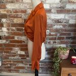 Lush Clothing Lush Rust Orange Satin Twist-Front Crop Top Size M NWT Photo 5