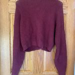 Hollister Burgundy Cropped Cardigan Photo 1