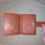 Burberry Authentic Vintage Brown Leather Trifold Wallet Photo 2