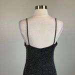 Betsy and Adam Black Metallic Column Evening Gown Size 6 Sleeveless Long Dress Photo 6