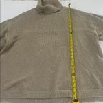 Free People Beach oversized Tan turtle neck textured sweater 100% cotton size m Photo 1