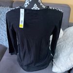 August Silk  HERITAGE Black&White Cardigan Size L Photo 3