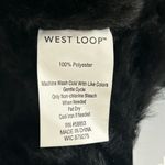West Loop  Faux Fur Black Scarf One Size NWT Photo 4
