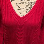 CHAPS NWT  sz L vneck sweater red Photo 2