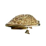 Vintage 80s Gold Tone Clip On Earrings Textured Dome Round Chunky 1.25" Photo 2