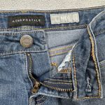 Aeropostale  Denim Jean Shorts Womens 0 23 Midi Distressed Cuffed Low Rise Medium Photo 4