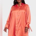 Sammy B Black History Month For Target NWT
Women's Satin Button Down Shirt XXL Orange Photo 0