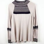Free People  Snow Day Thermal Knit Top M Photo 2