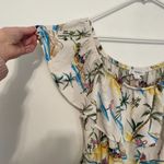 Forever 21  Plus Size Beach Motif Romper White Summer Print Off the Shoulder 3X Photo 7