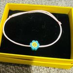 Colorful Smiley Face Emoji Rope Bracelet Pink Photo 0