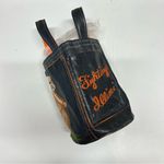 Vintage Bag by Pat Bucket Purse Chief Illiniwek Fighting Illini Embroidered Lthr Blue Photo 5