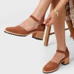 Portland Leather AP Heeled Mary Jane Sandals | Toffee Brown | size 6.5 Photo 2