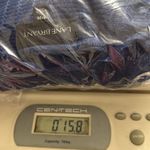 Lane Bryant   plus size 18/20 blue knit peplum shirt jacket zip front 3/4 sleeves Photo 9