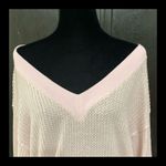 Inspired Hearts Rugged Waffle Knit longsleeves Soft pink sweater Size Large Photo 4