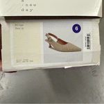 A New Day  Milan Pearl Cream Slingback Heels Cushioned Insole Size 6 NEW Photo 9