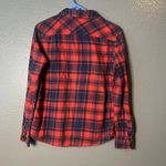 Ci Sono C I Sono Red and Navy Plaid Flannel Shirt - Size Medium Photo 1
