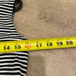 Theory  Navy and White Striped Open polo Tank Top Photo 5