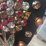 Velvet Semida Fashion Shoes with Rhinestones size 11.5 EU 43 Bling Cherries Black Photo 9