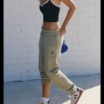 Free People #33 NWT A Cut Above Slim Joggers in Sage Stone Photo 1