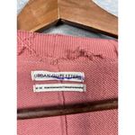 Urban Outfitters  Pink V-Neck Long‎ Sleeve Sweatshirt M Distressed Photo 1