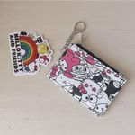 Hello Kitty NWT sanrio  pink black and white cardholder wallet keychain Photo 3