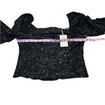 Ramy Brook  hazel black sequin top nwt Photo 3