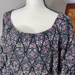 Torrid Mini Challis Off Shoulder Smock Skater Dress in Black Medallion Floral 4X Photo 4