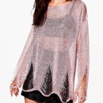 Boohoo Distressed metallic top Photo 0