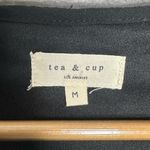 Tea n Cup Black Knit Top Size M Photo 2