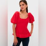 NWT HYACINTH HOUSE Ruby Taffeta Annalise Blouse Photo 1